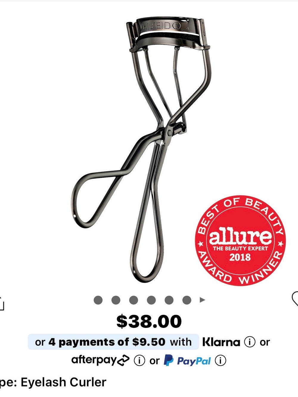 Shiseido eyelash curler